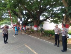 Satlantas Polres Bone Gelar Kolaborasi Lintas Sektoral Pangkas Pohon Yang Mengganggu