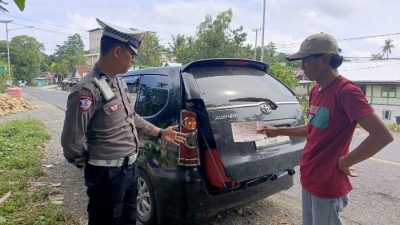 Hari ke-6 Ops Keselamatan, Polantas Bone Lakukan Patroli, Tindak Sejumlah Pelanggar