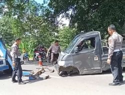 Gerak Cepat Satlantas Polres Bone Tangani Laka Tunggal di Lattekko