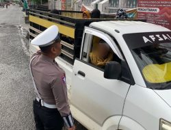 Angkut Penumpang! Sopir Pickup Dapat Teguran, Satlantas Bone: Demi Cegah Kecelakaan