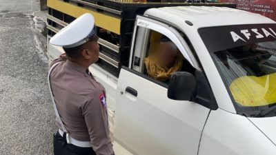 Angkut Penumpang! Sopir Pickup Dapat Teguran, Satlantas Bone: Demi Cegah Kecelakaan