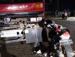 Kecelakaan Lalu Lintas di Bone, Motor Tabrak Truk Parkir, Pengendara Luka Serius