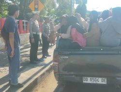 Ops Patuh, Polantas Bone Tindak Mobil Pick Up Angkut Penumpang