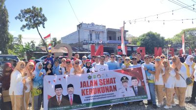 Kolaborasi Kemenag dan Pemda Sidrap, Ribuan Warga Ikuti Jalan Sehat Kerukunan