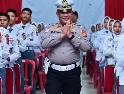 Satlantas Polres Bone Latih Ratusan Siswa Jadi Agen Keselamatan Lalu Lintas