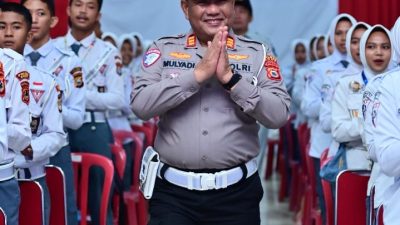 Satlantas Polres Bone Latih Ratusan Siswa Jadi Agen Keselamatan Lalu Lintas